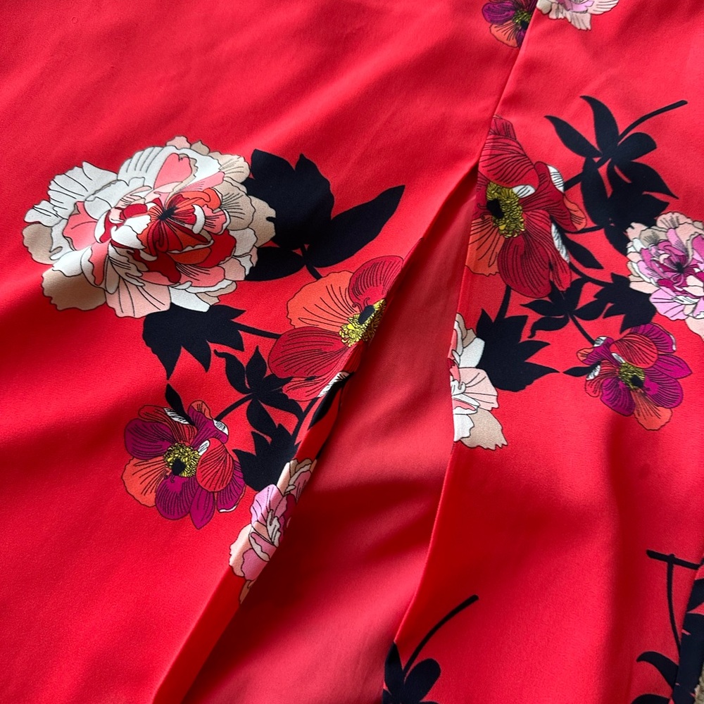 Oasis Floral Midi Skirt - Size 12 - Picture 2 of 4